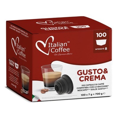 pods compatible with Dolce Gusto machines (Gusto & Crema 100 pack)