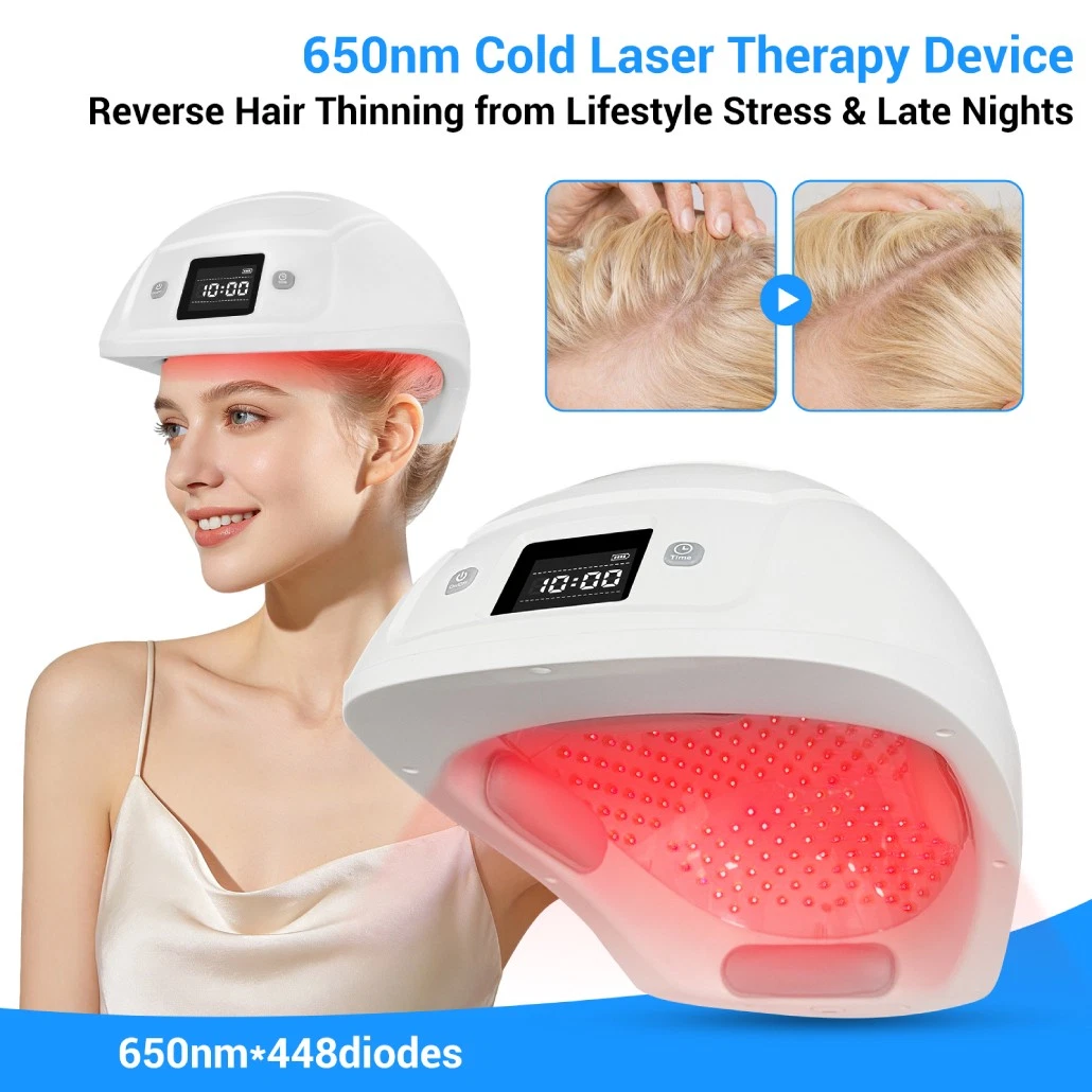 Hair Growth Cap Hair Regrowth Helmet Light Therapy Hat Hair Growth Treatment
