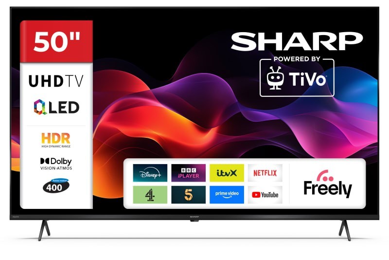 Sharp 50HM5045K 4K Ultra HD TiVo Freely QLED Frameless 50'' Smart TV [No Remote]