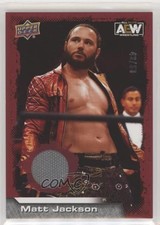 2022 Upper Deck AEW All Elite Wrestling Red Mat Relics 43/50 Matt Jackson 0pt4