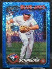 DAVIS SCHNEIDER 2024 TOPPS SERIES ONE BLUE FOIL SP RC #D 389/999 BLUE JAYS