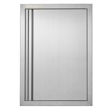 BBQ Access Door, 17W x 24H Inch Single Outdoor Kitchen Door, Stainless Steel Flu