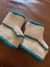 New Hand Knitted Baby Booties