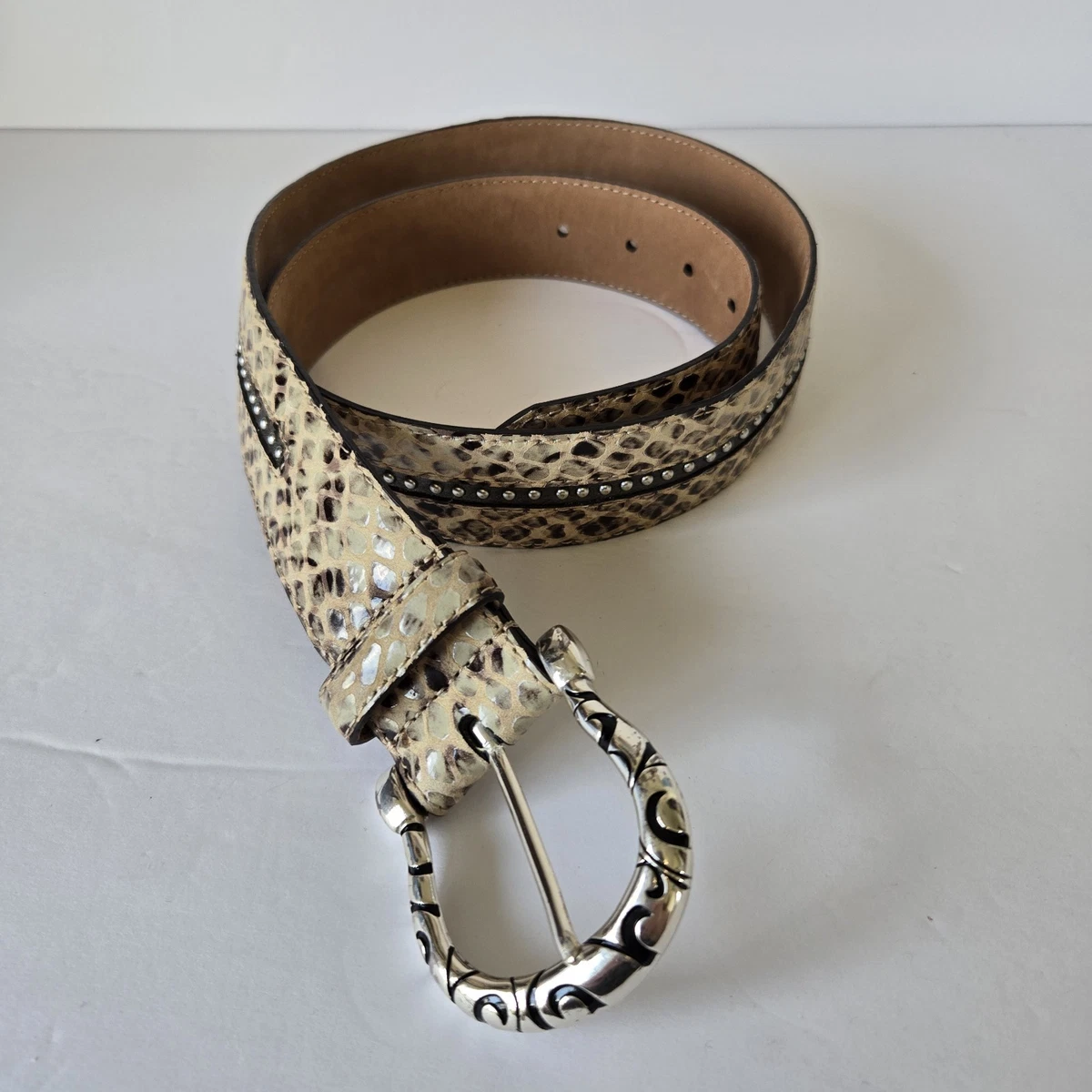 Snakeskin Silver Belts for Women for sale | eBay