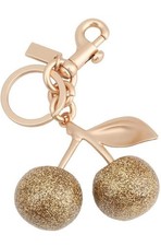 Cherry Bag Charm, Cherry Keychain Accessory Purse Charm