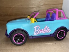 Barbie Hot Wheels RC Jeep Vehicle 12 Pink Blue NO REMOTE