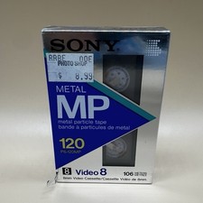 Sony Metal Video 8 Standard 120min Blank Tape P6-120MP 8mm MP