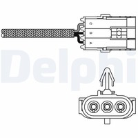 ES10995-12B1 Delphi Lambdasonde FüR Renault