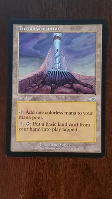Terrain Generator Nemesis EX/LP #143 MTG Magic the Gathering Land Uncommon