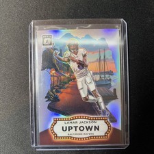 LAMAR JACKSON 2025 PANINI DONRUSS OPTIC #13 UPTOWN PRIZM SP RAVENS