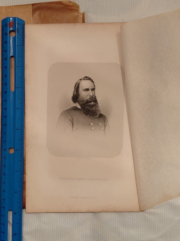 Liut Gen James Longstreet Civil War Confederate Portrait Print D Appleton Co