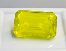 Australian Yellow Welo Opal 8-10 Ct Emerald Cut Loose Certified Gemstone SP239