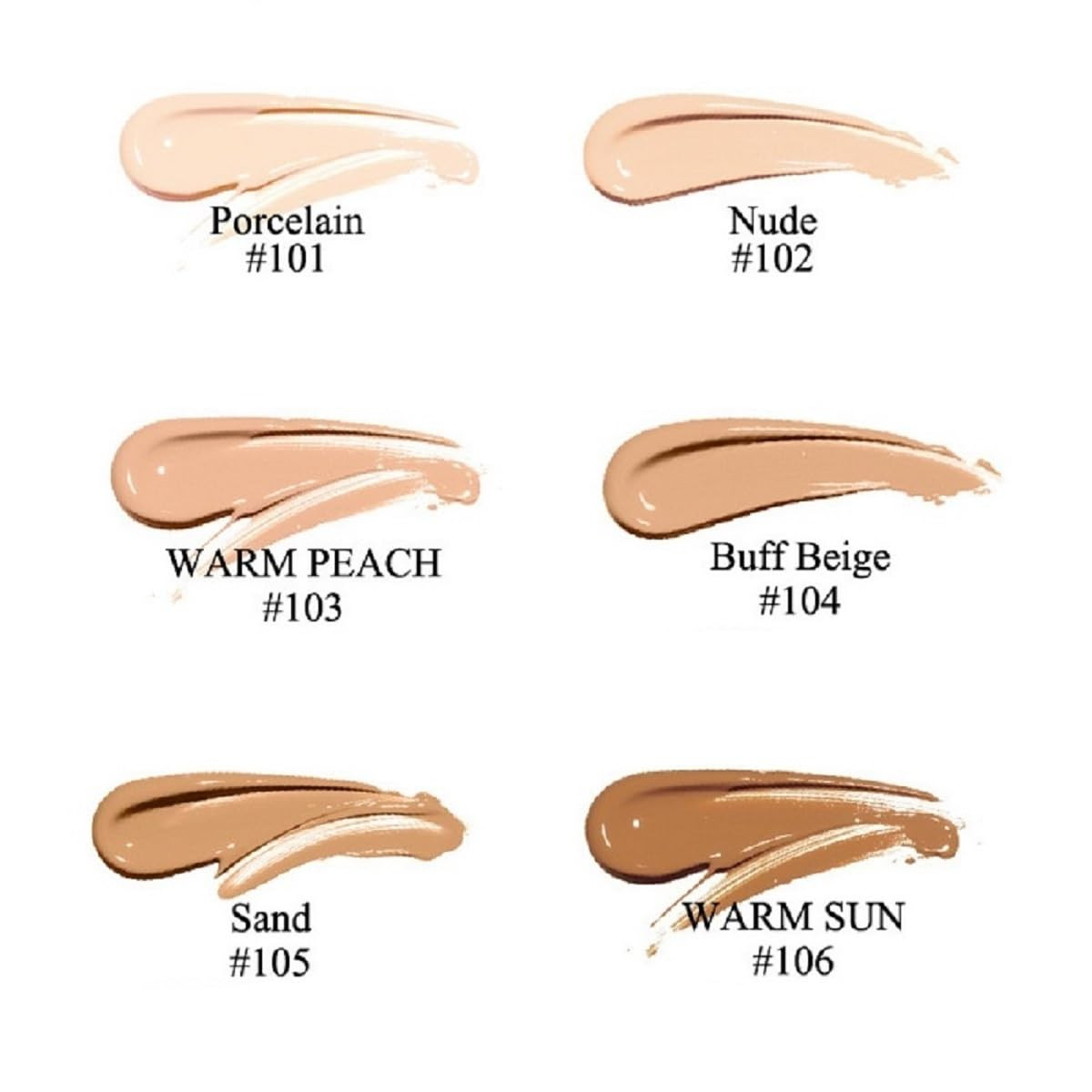 2 Pack PHOERA Foundation 104 Buff Beige Makeup,Full Coverage Foundation for Wome