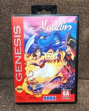 Disney's Aladdin (Sega Genesis, 1993) No Manual - TESTED & WORKING!