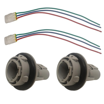 #ad #ad 2 Front Turn Signal Light Socket Connector Harness W 3 Wire Kit For Honda Civic $18.89