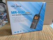 YDC TECH MR-50M IPX7 WATERPROOF VFH MARINE TRANSCEIVER  FLOAT and FLASH