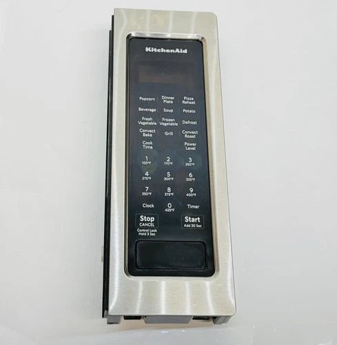 OEM KitchenAid Keypad Button Control Panel (NO BOARD) FOR KMCC5015GSS1 Microwave