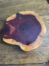 Sealed Red Cedar Live Edge Blank 12  By 11-1/2  1-1/4  Thick Beautiful Wood Nice
