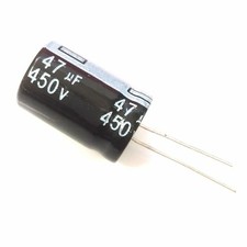 100PCS 450V 47uF 47MFD 105C Electrolytic Capacitor 16 25mm