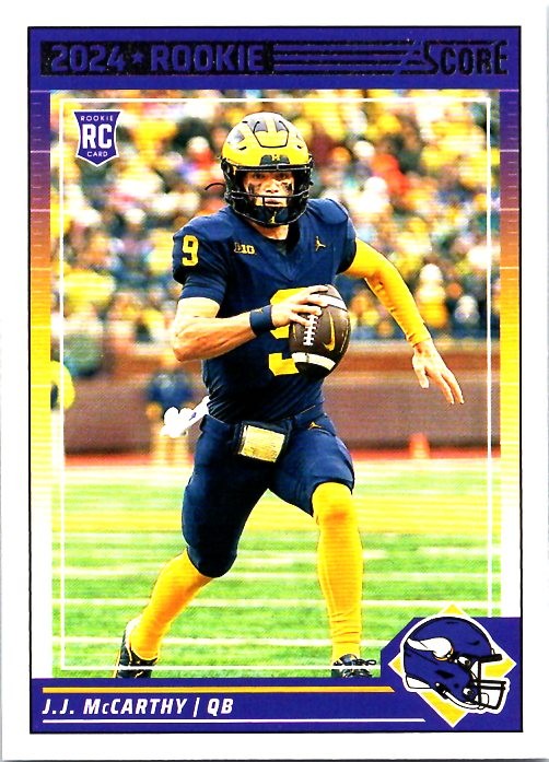 2024 Score #304 J.J. McCarthy Rookie Red