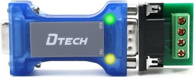 RS232 to RS485 Converter Serial Communication Data Adapter with TX RX LED