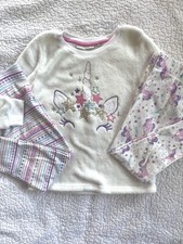 Cynthia Rowley Girls 5/6 3-Piece Outfit Fleece Pullover 2 Pair Of Leggings