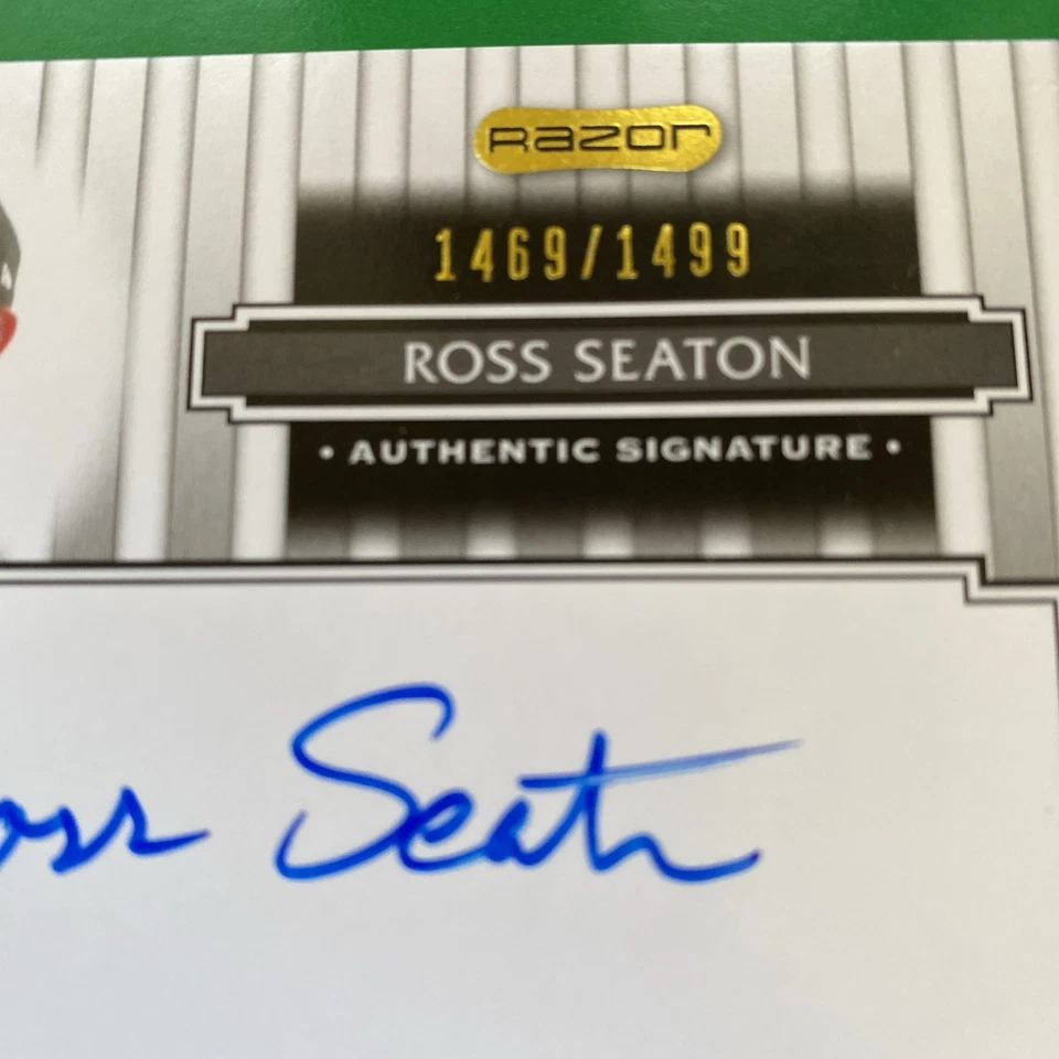 Ross Seaton 2008 Razor Signature Series Auto Card #149 LTD #1469/1499 - Image 3 of 3
