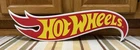 Hot Wheels Wooden Sign Red Line Car Truck Van Toy Ramp Loop Mattel Wall Decor