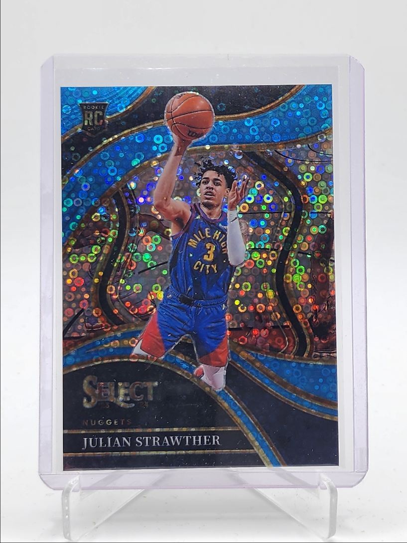 JULIAN STRAWTHER 2023-24 SELECT COURTSIDE ROOKIE LIGHT BLUE DISCO /99 Q4003