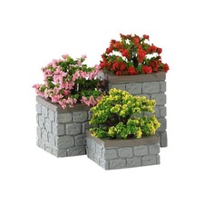 Lemax Accessory, Village Accessory, Flower Bed Boxes, Set of 3