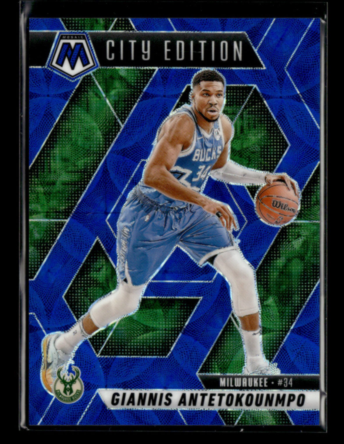 Giannis Antetokounmpo 2024-25 Mosaic City Edition International Blue 26/35 [jm40