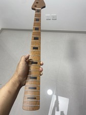 NUOVO manico chitarra Stainless Jazz BASS 20Fret acero tostato acciaio inox 34 pollici