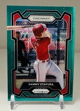 2024 Panini Prizm - Sammy Stafura #115 Green Prizm (RC)