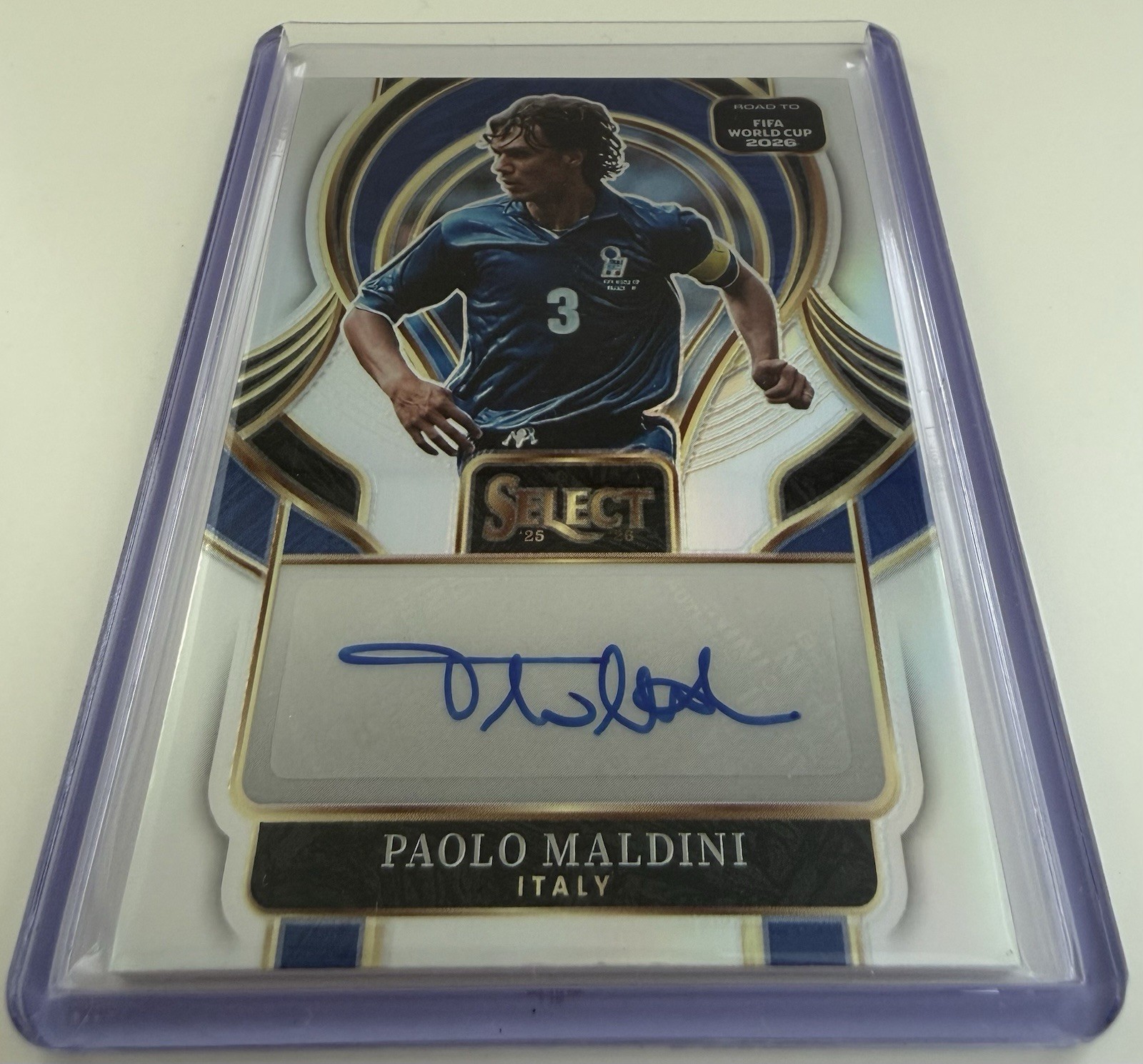 2025-26 Select Road To FIFA World Cup Paolo Maldini Auto Silver Italy