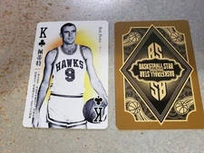 Bob Pettit Atlanta Hawks Super Star 2 Chinese Playing Card