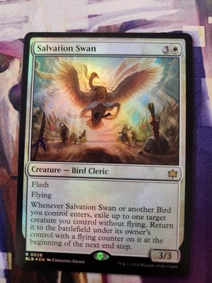 MTG Bloomburrow - Salvation Swan FOIL NM 