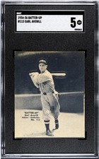 SGC 5 - 1934-36 Batter-Up #113 Earl Averill Cleveland Indians HOF
