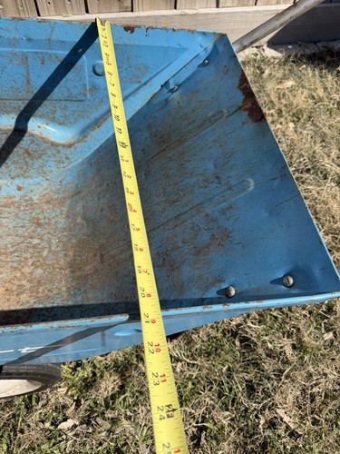 Rare vintage 1957-1958 Radio Flyer Blue Radio Garden Cart - Picture 10 of 12