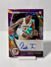 Justin Turner (RC)(AU) /99 Purple Ice Prizm 2021-22 Panini Prizm Draft Picks