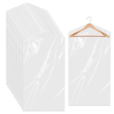 20 Pack Garment Bags for Hanging Clothes Plastic 60x90cm, clear 20pcs