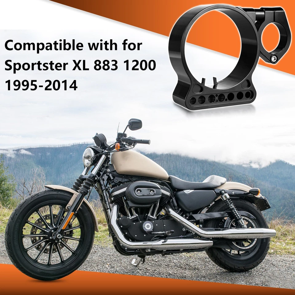Suporte de velocímetro montagem lateral de realocação para Harley Sportster XL 883 1200 95-14 - Imagem 3 de 4