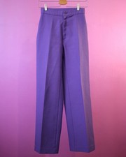 Vintage 70s Levi s Purple High Waist Wide Leg Pants XS 25x30
