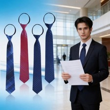 Clip on Ties for Men 4 Packs Solid Color MenS Tie Clip on Necktie 20 Inches