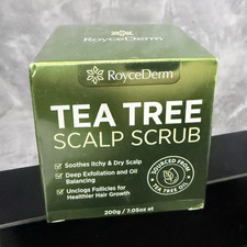 RoyceDerm Tea Tree Scalp Scrub 200g/7.05oz Soothes Itchy Dry Scalp, Exfoliates