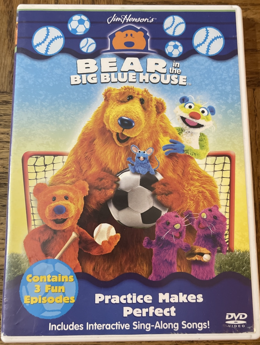Bear in the Big Blue House - Practice Makes Perfect (DVD, 2003