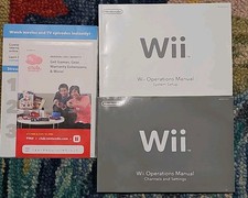 Nintendo Wii Console Operations Manuals  System Set Up Booklets Collectors Item