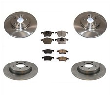 Front Rear Brake Disc Rotors Ceramic Pads For 07-13 Mazda 3 Speed Turbo