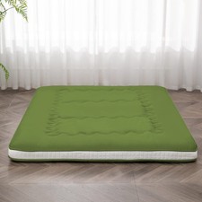 Japanese Floor Futon Mattress Extra Thick Folding Roll Up Bed Topper Mat for ...