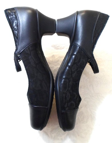 SAS Shoes Women's Isabel Black Snake Mary Jane Pumps, Heels, Size 7 M - Picture 7 of 10