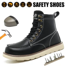 Indestructible Mens Work Boots Steel Toe Safety Shoes Waterproof Non Slip Boots